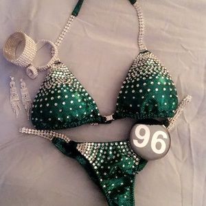 Green Npc competition bikini